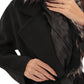 Genuine Silver Fox Cashmere Blend Coat
