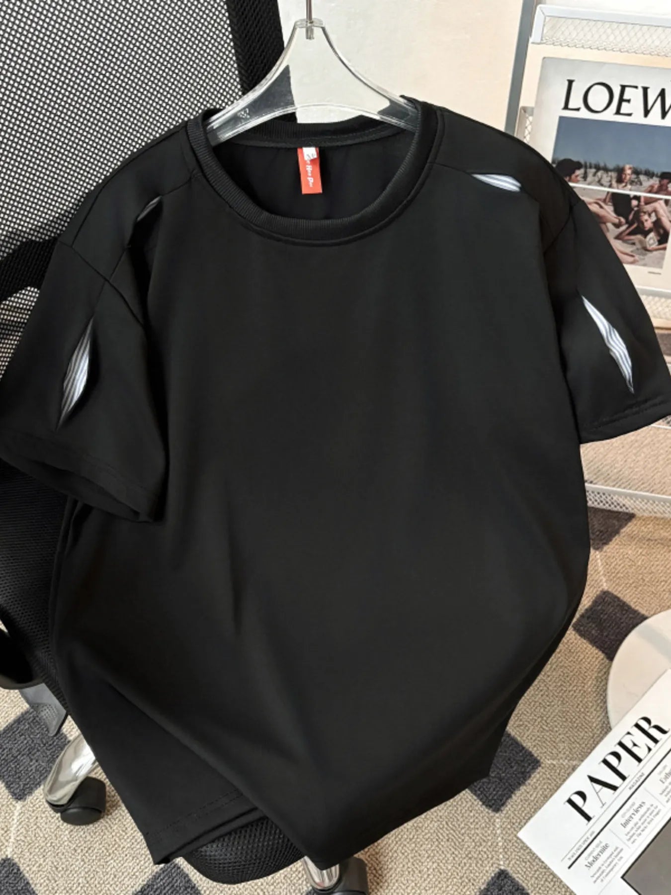 Men's Plus Size Round Neck Short Sleeve T-Shirt - Farnelli