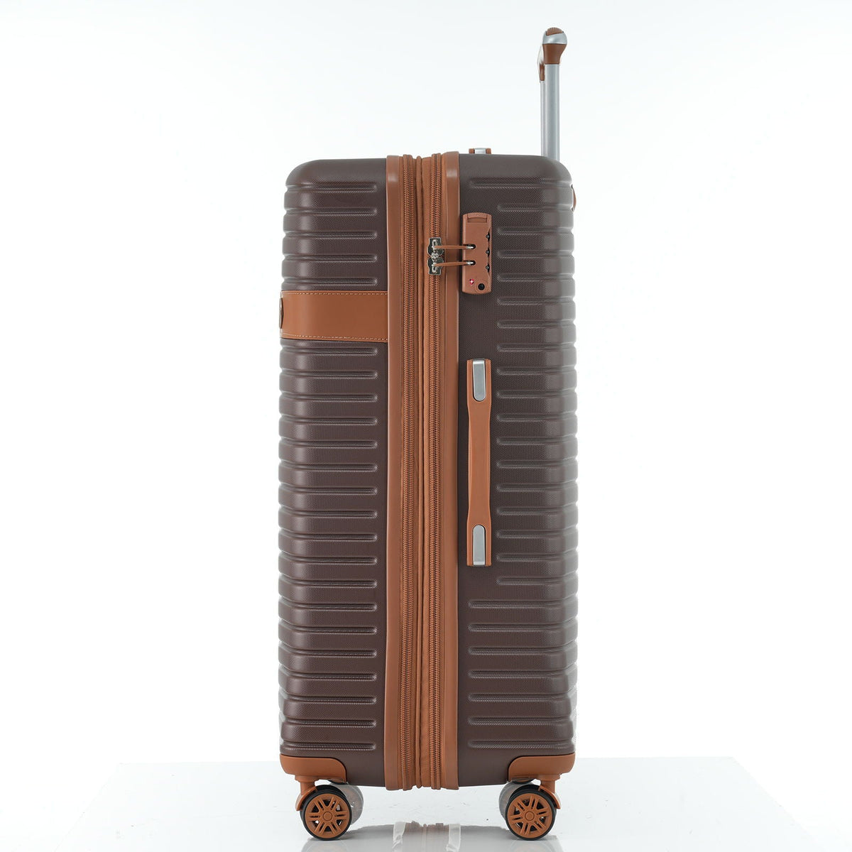 HouseOfZazla 4-piece hard shell luggage set with spinner wheels in multiple colors