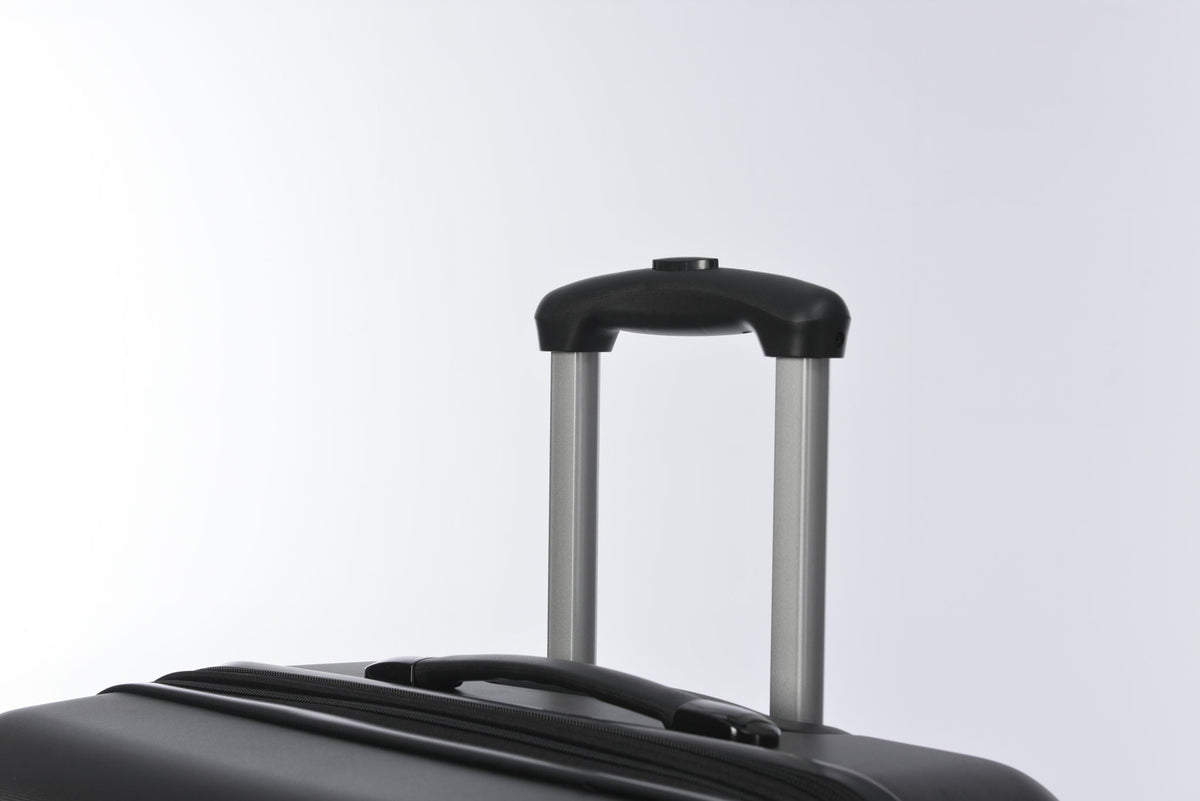 HouseOfZazla black hardside spinner luggage set with TSA lock