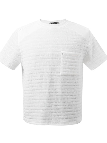 Men's Basic style Round Neck Solid T-Shirt - Farnelli