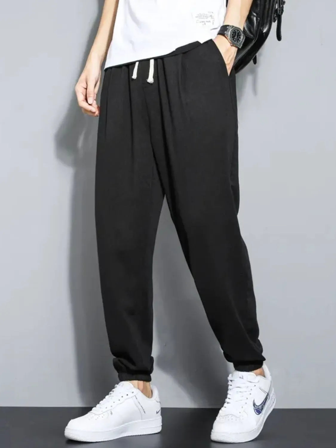 Men's Plus Size Casual Drawstring Jogger Pants - Farnelli
