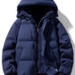 Men's Plus Size Warm Hooded Padded Puffer Jacket - Farnelli