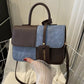 Two-Tone PU Leather Crossbody Bag - Farnelli