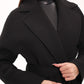 Cambridge Comfort Wraparound Wool Cashmere Coat in Black