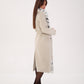 Genuine Arctic Fox Virgin Wool Wrap Coat