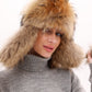 Genuine Racoon Fur Genuine Leather Hat