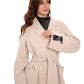 Mia Premium 85% Wool Cashmere Coat in Sea Salt