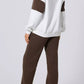 Drop Shoulder Loose Sweatshirt and Joggers Active Set - Farnelli