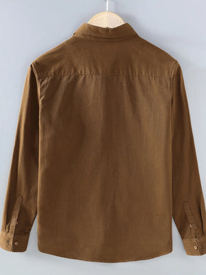 Men's Plus Size Button Up Long Sleeve Shirt - Farnelli