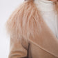 Genuine Lama Fur Virgin Wool Coat