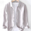 Men's Full Size Button Up Long Sleeve Shirt Plus Size - Grey