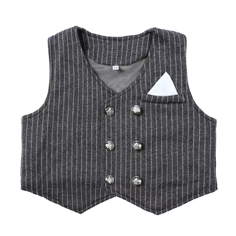 Children's Striped Vest and Pants Suit Set - Farnelli