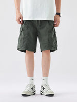 Men's Full Size Drawstring Cargo Shorts Plus Size - Farnelli