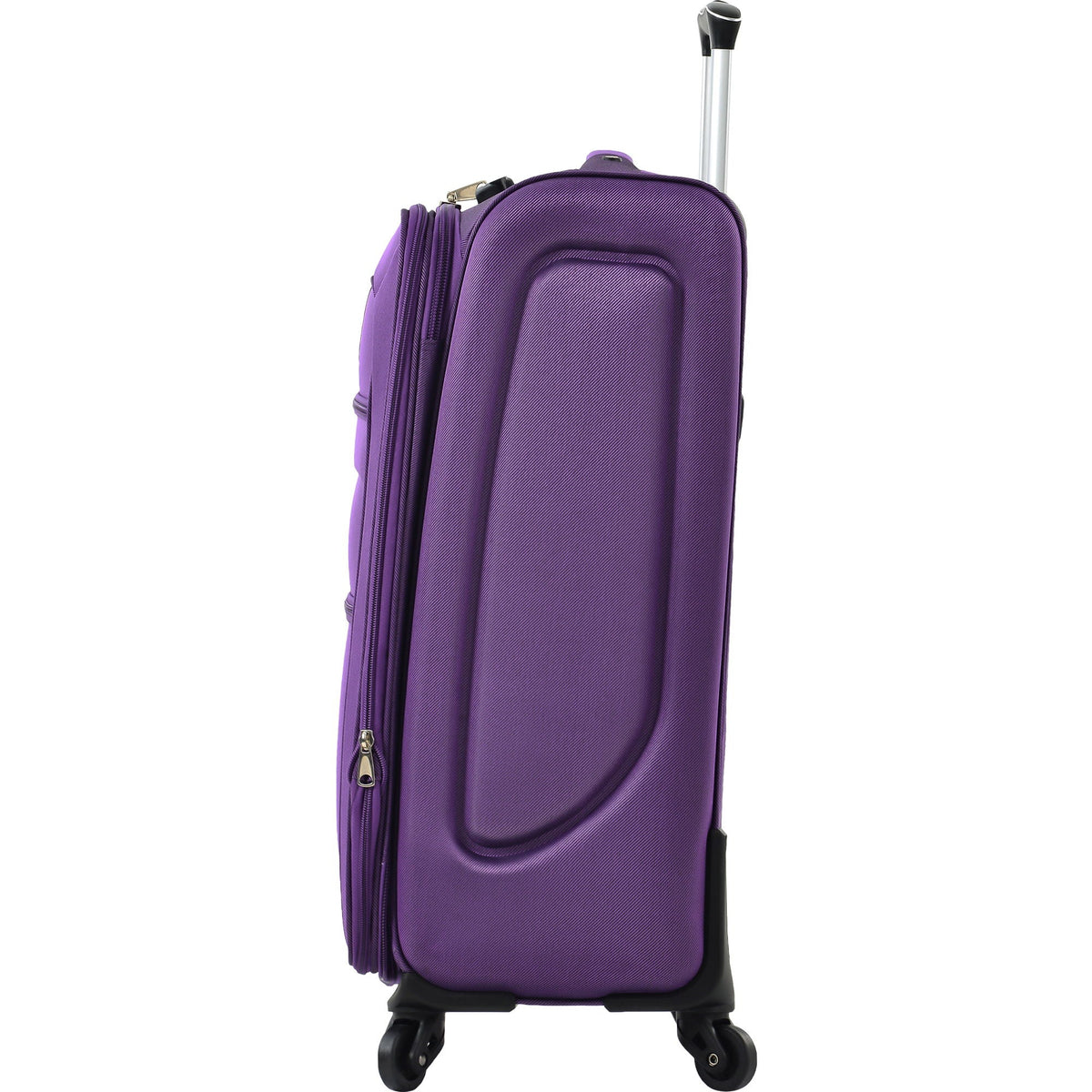 HouseOfZazla expandable softside luggage 3-piece set with spinner wheels in multiple colors