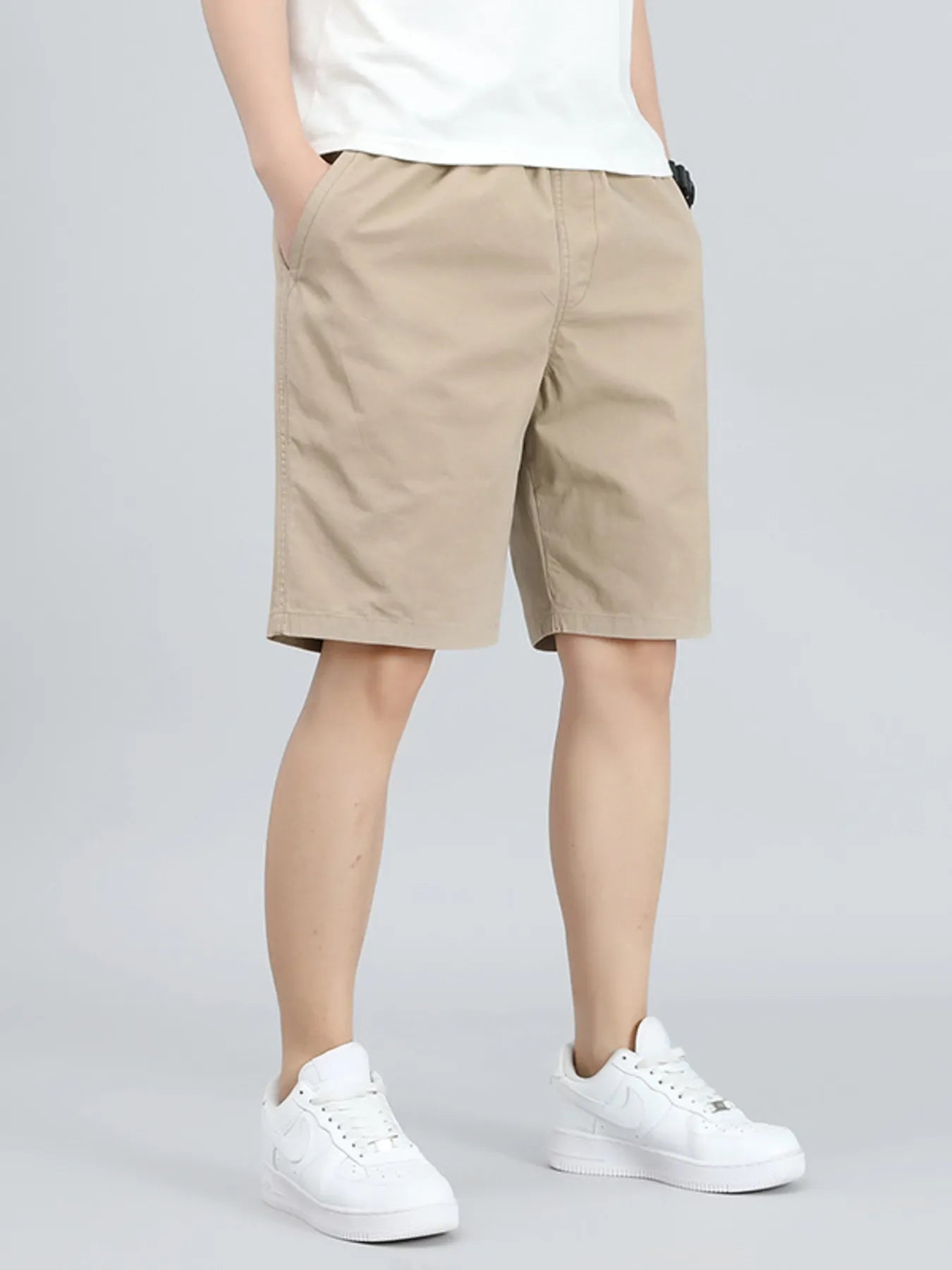 Men's Casual Elastic Waist Shorts - Farnelli