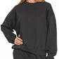 Zenana Fleece Long Sleeve Pullover & Jogger Set - Farnelli