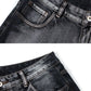 Men's Distressed Wide-Leg Jeans - Farnelli