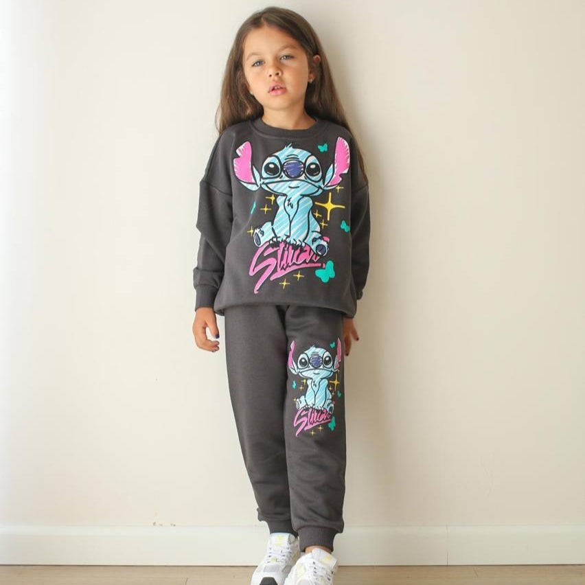 Furry Colors Girls Joggers Set-0