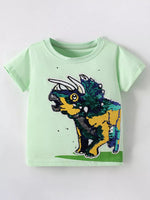 Children's Sequin Short Sleeve T-Shirt - Farnelli