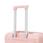 HouseOfZazla 3-piece spinner wheel luggage set with combination locks in assorted sizes