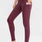 Wide Waistband Slim Fit Long Sports Pants with Pocket - Farnelli
