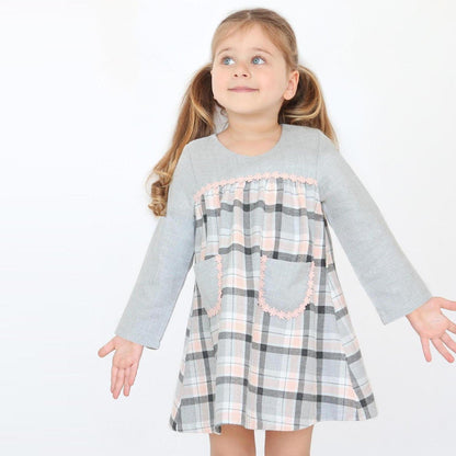 Square Smile Girls Casual Set-0