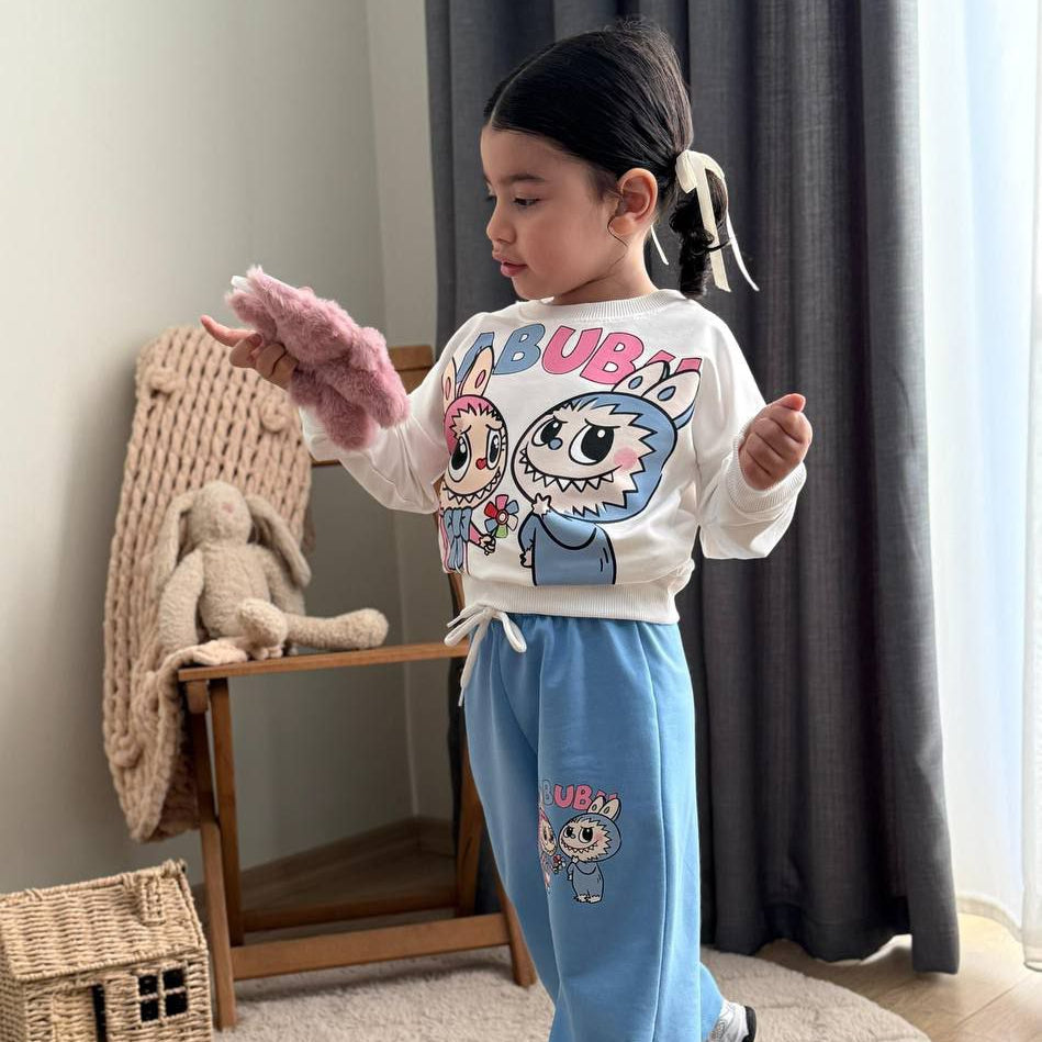 La-Bu-Bu Friends Girls Casual Set-4