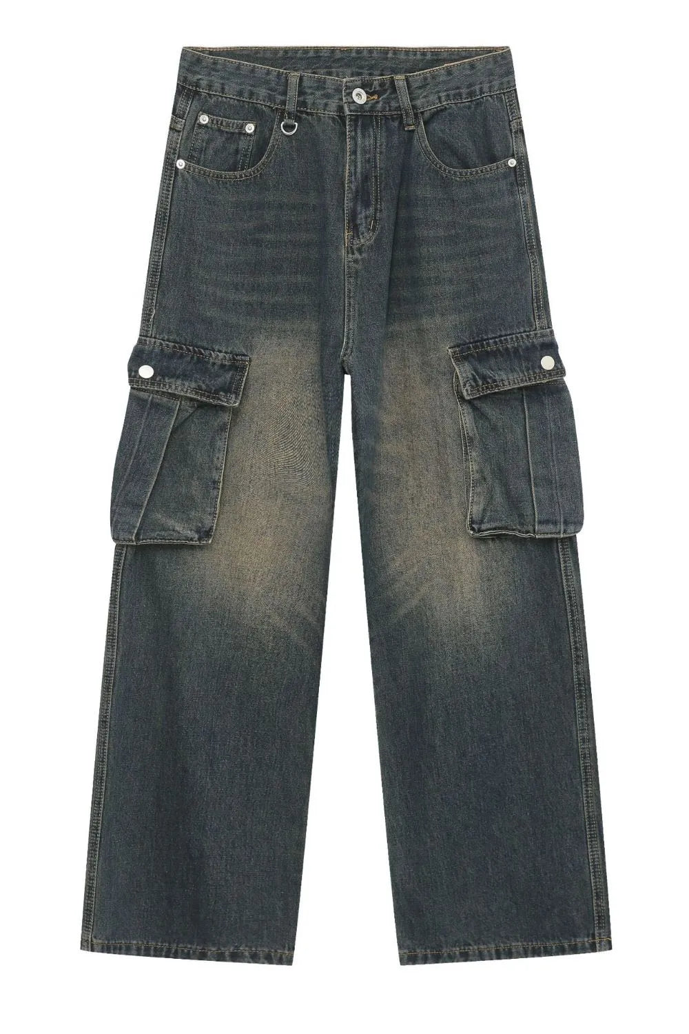Men's Baggy Jeans with Cargo Pockets - Farnelli