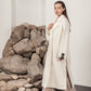 Premium 100% Australian Merino Wool Coat in Marshmallow