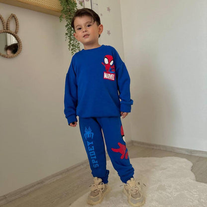 Blue Web Boys Jogger Set - Farnelli