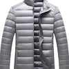 Men's Plus Size Lightweight Zip Up Jacket - Gray
