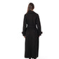 Madeline Cashmere Wool Blend Overcoat in Black