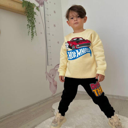Hot Wheels Boys Joggers Set-0