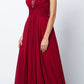 Juliet 585 A-Line Gown Cap Sleeve Empire Waist Full Length