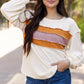 Ember Exposed Seam Knit Patchwork Top - Farnelli