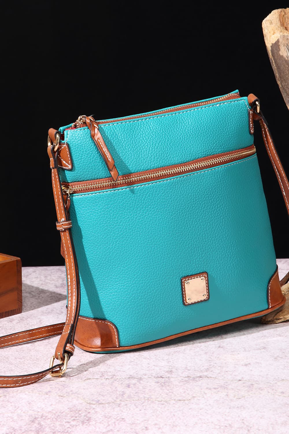 PU Leather Crossbody Bag - Farnelli