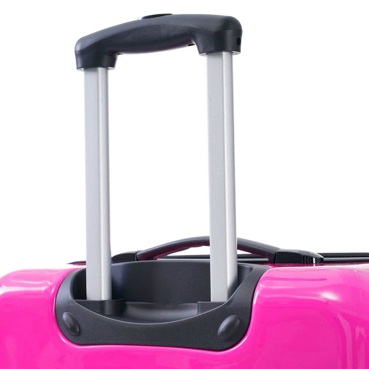 HouseOfZazla gradient color hardshell luggage set with spinner wheels and TSA lock in light blue or purple