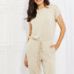 Culture Code Comfy Days Full Size Boat Neck Jumpsuit - Farnelli