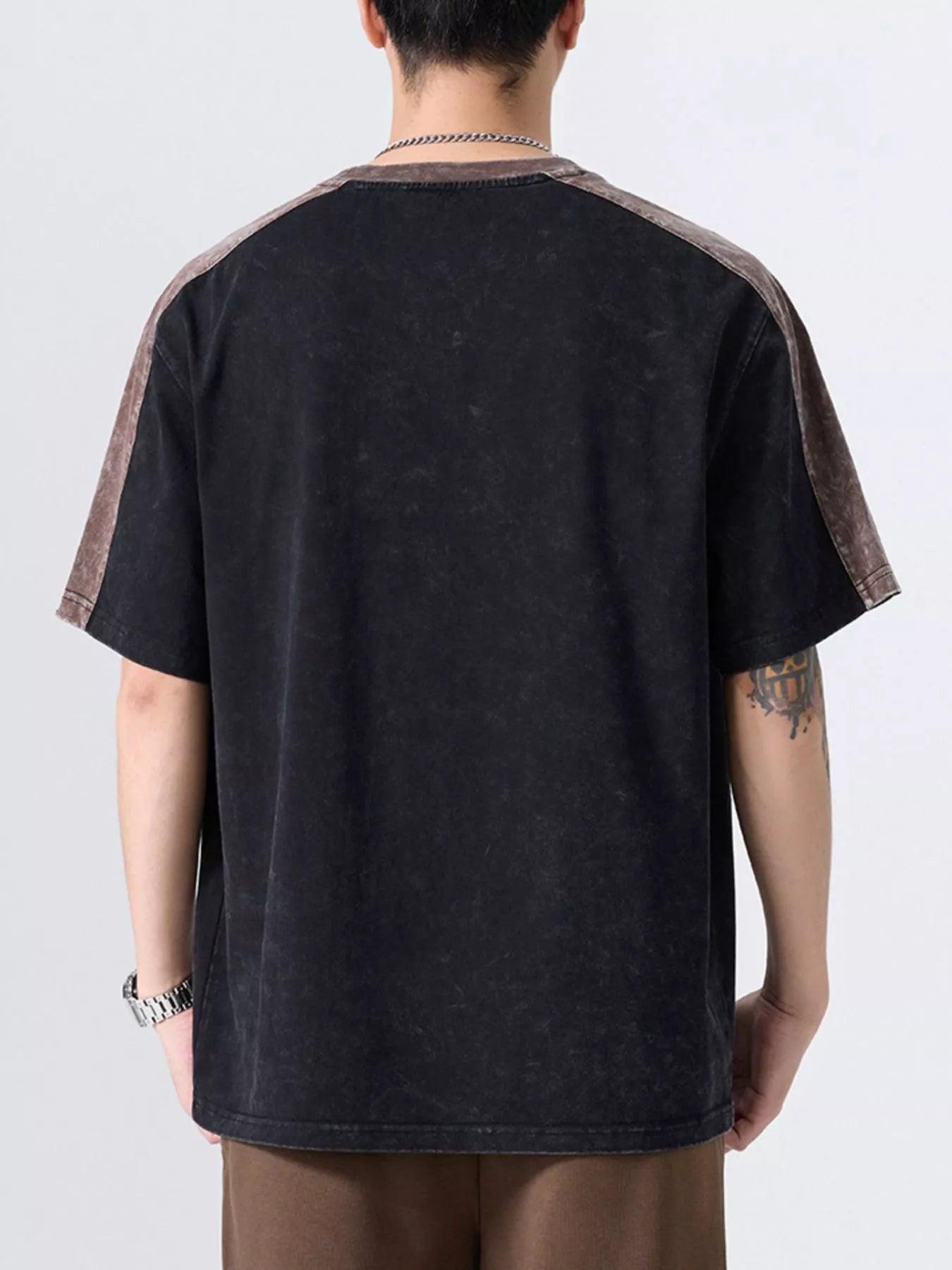 Men's Plus Size Round Neck Short Sleeve T-Shirt - Farnelli