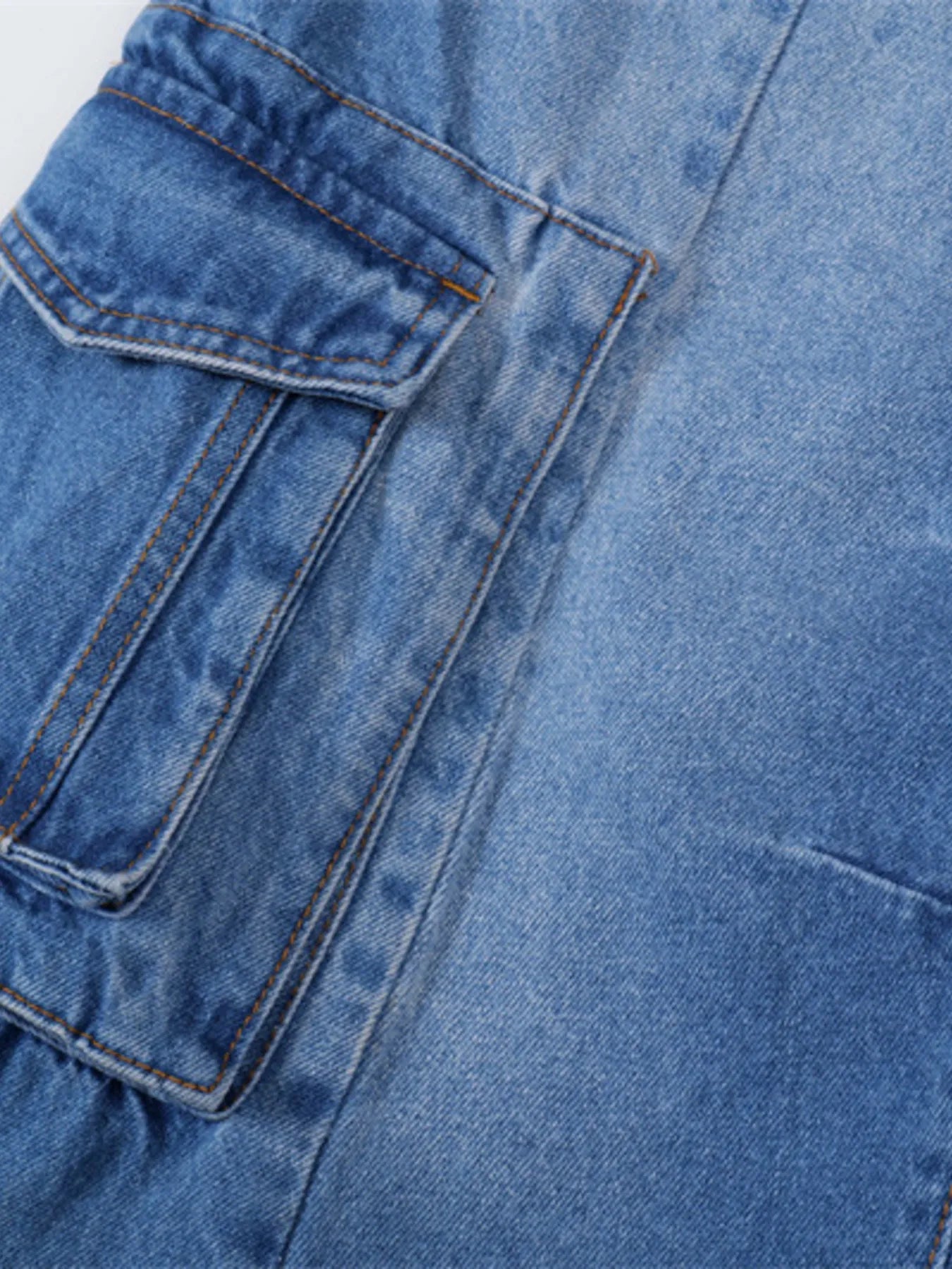 Men's Wide Leg Cargo Jeans - Farnelli