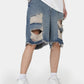 Men's Distressed Denim Shorts - Farnelli