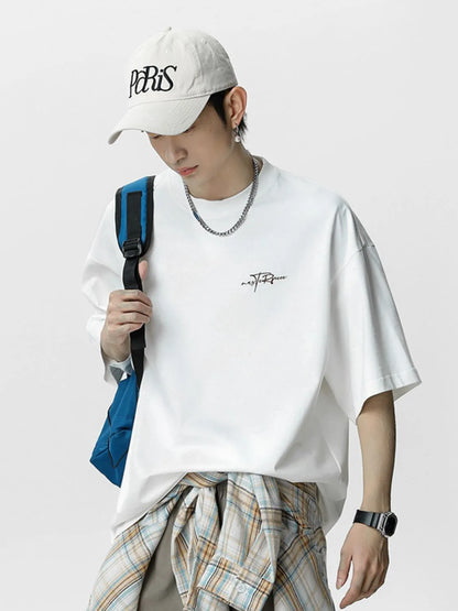 Men's Plus Size Round Neck Half Sleeve T-Shirt - Farnelli