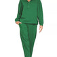 Zenana Scuba Half Zip Pullover and Jogger Set - Farnelli