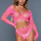 2153 Floral Delight Bodystocking-5