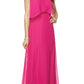 Juliet 591 Long Bridesmaid Dress Ruffled Bodice