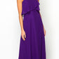 Juliet 591 Long Bridesmaid Dress Ruffled Bodice