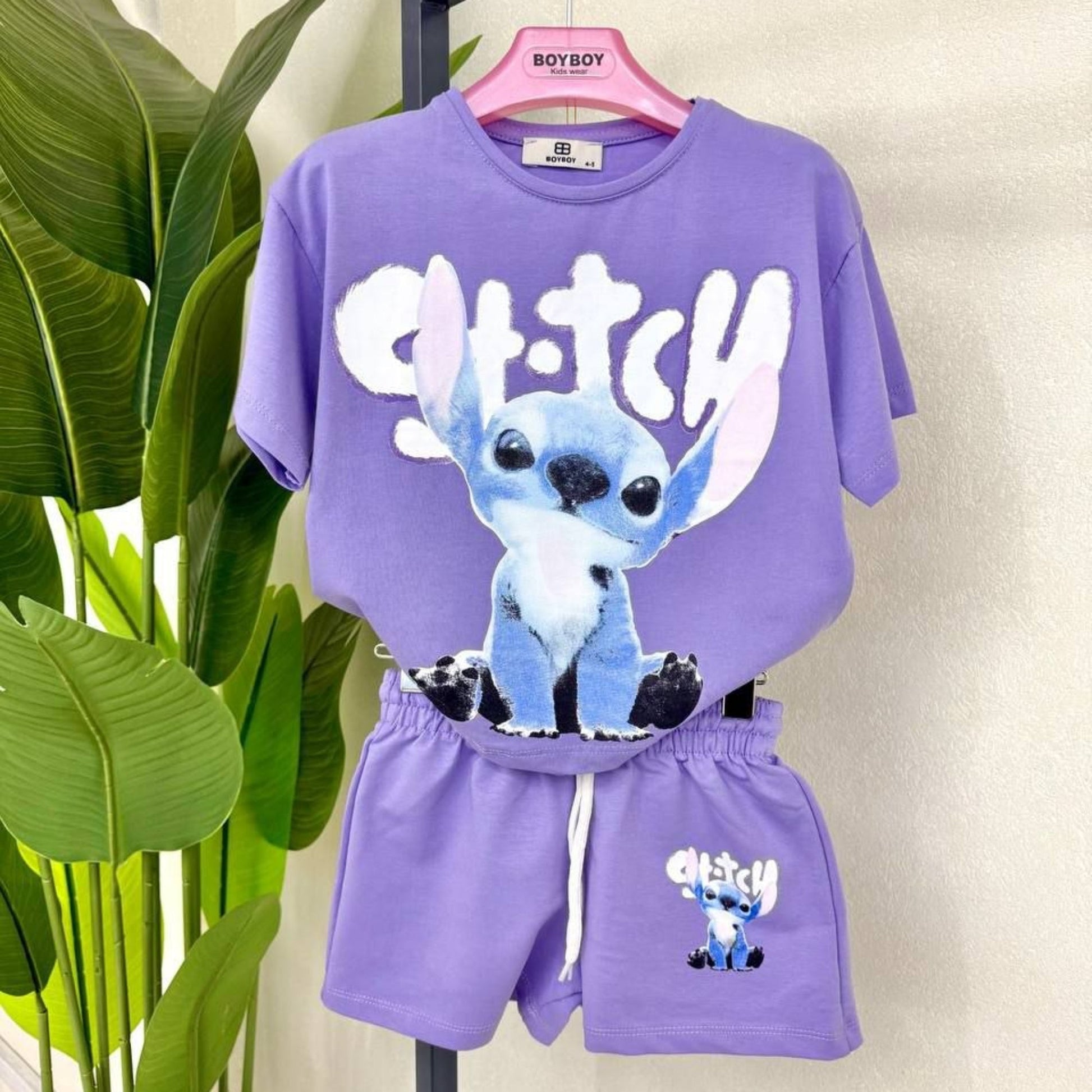 Ohana Vibes Girls Short Set-2