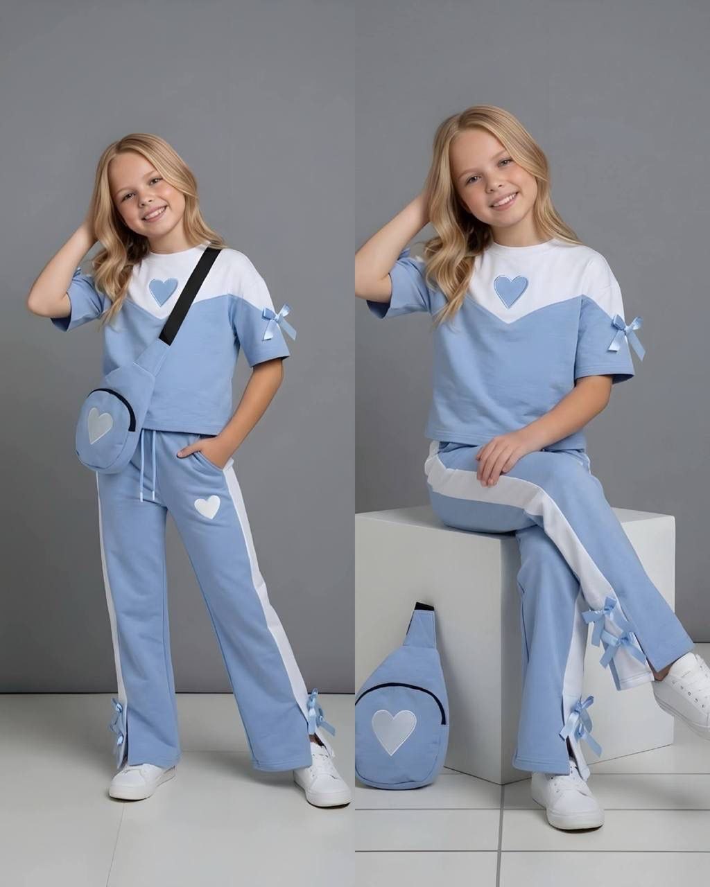 Sky Heart Girls Set & Bag-1