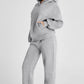 Dropped Shoulder Long Sleeve Hoodie and Pants Active Set - Farnelli